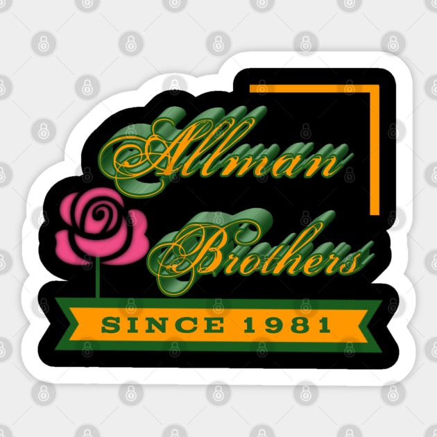 Allman brothers Sticker by Scom